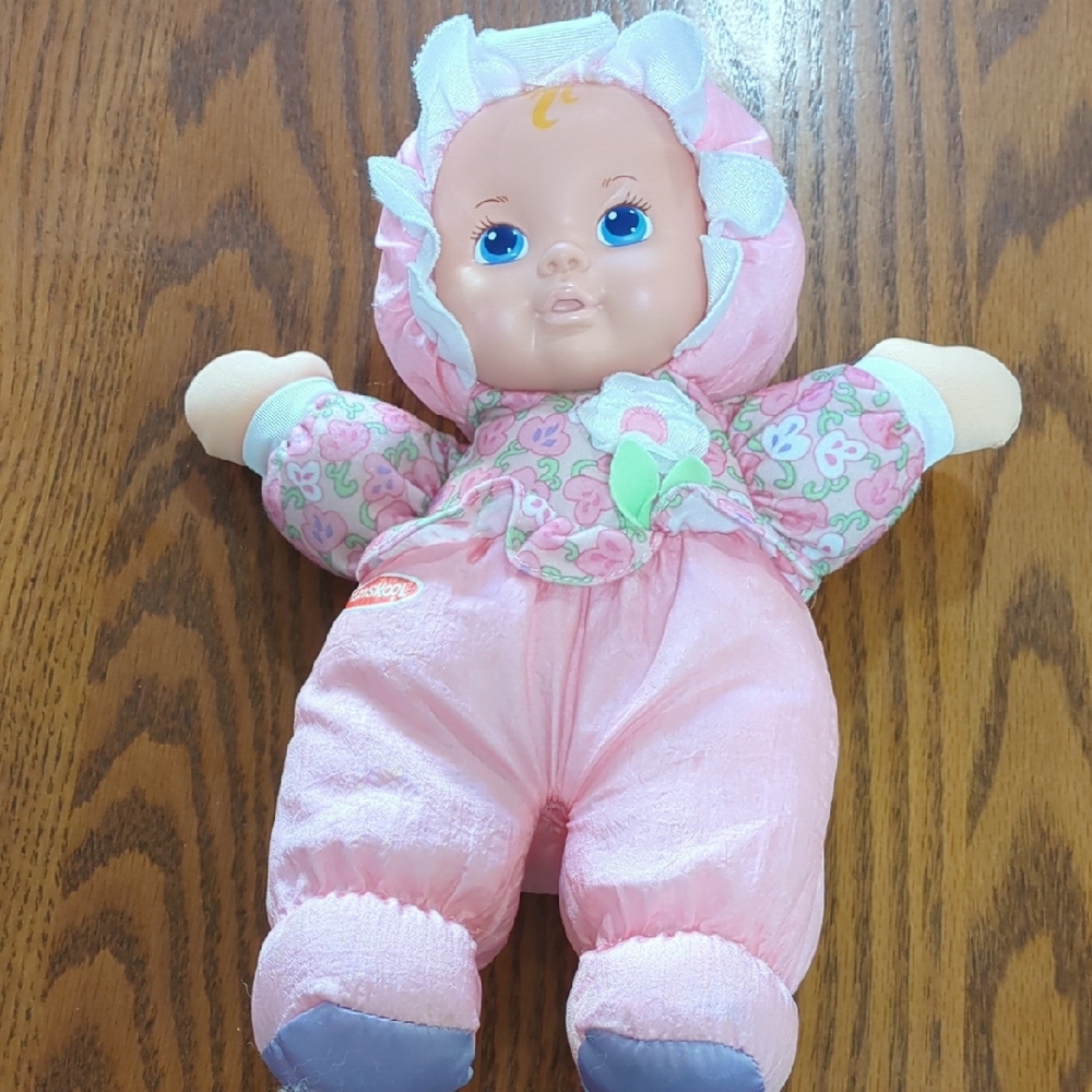 Vintage 1990 Playskool My Soft Baby Doll With Working Squeaker
